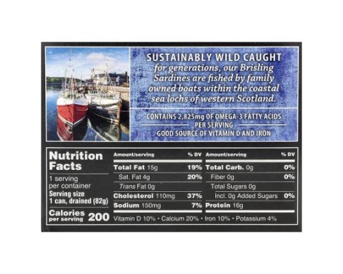Crown Prince Natural, Brisling Sardines, In Spring Water, 3.75 oz (106 g) Crown Prince Natural, Brisling Sardines, In Spring Water, 3.75 oz (106 g)