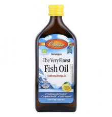 Carlson, Norwegian, The Very Finest Fish Oil, Natural Lemon , 16.9 fl oz (500 ml)
