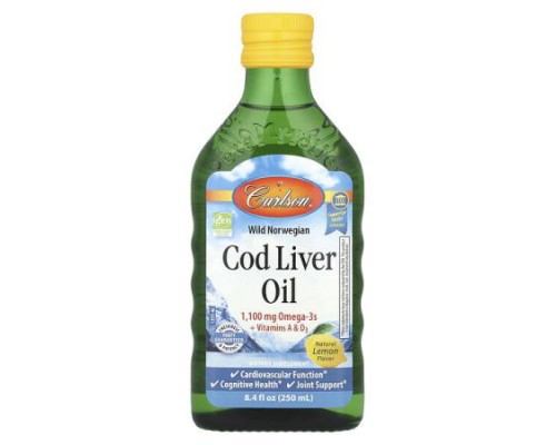Carlson, Wild Norwegian, Cod Liver Oil, Natural Lemon, 8.4 fl oz (250 ml) Carlson, Wild Norwegian, Cod Liver Oil, Natural Lemon, 8.4 fl oz (250 ml)