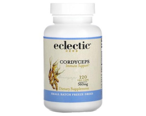 Eclectic Herb, Freeze Dried, Cordyceps, 560 mg, 120 Veg Caps Eclectic Herb, Freeze Dried, Cordyceps, 560 mg, 120 Veg Caps