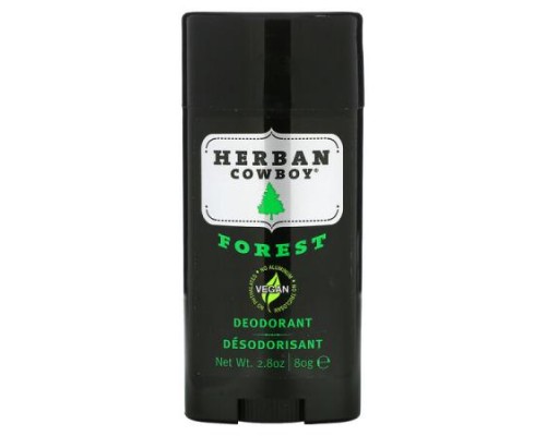 Herban Cowboy, Deodorant, Forest, 2.8 oz (80 g)
