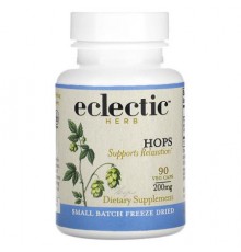 Eclectic Herb, Freeze Dried, Hops, 200 mg, 90 Veg Caps