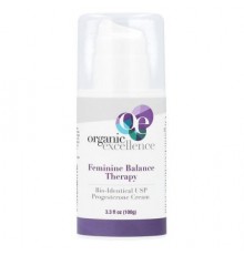 Organic Excellence, Feminine Balance Therapy, Bio-Identical USP Progesterone Cream, 3.3 fl oz (100 g)