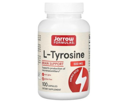 Jarrow Formulas, L-Tyrosine, 500 mg, 100 Capsules Jarrow Formulas, L-Tyrosine, 500 mg, 100 Capsules