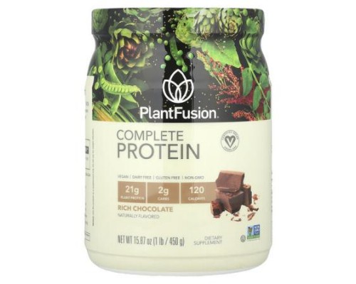 PlantFusion, Complete Protein, Rich Chocolate, 1 lb (450 g) PlantFusion, Complete Protein, Rich Chocolate, 1 lb (450 g)