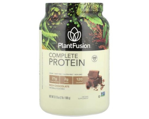 PlantFusion, Complete Protein, Rich Chocolate, 2 lb (900 g)
