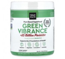 Vibrant Health, Green Vibrance +25 Billion Probiotics, Version 21.0, 5.82 oz (165 g)