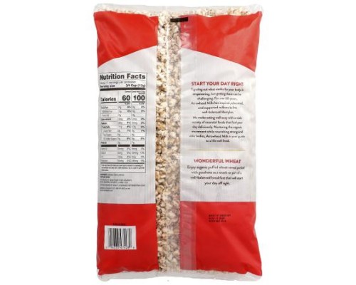 Arrowhead Mills, Organic Puffed Wheat Cereal, 6 oz (170 g) Arrowhead Mills, Organic Puffed Wheat Cereal, 6 oz (170 g)