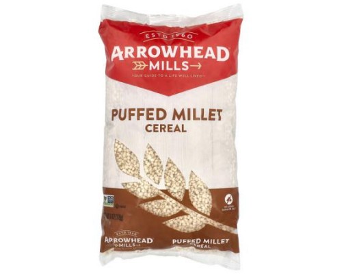 Arrowhead Mills, Puffed Millet Cereal, 6 oz (170 g) Arrowhead Mills, Puffed Millet Cereal, 6 oz (170 g)