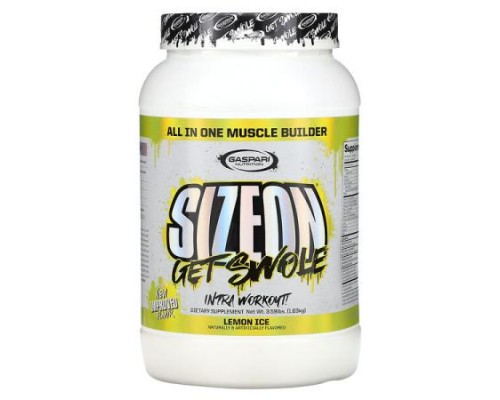 Gaspari Nutrition, SizeOn, All In One Muscle Builder, Lemon Ice, 3.59 lbs (1.63 kg) Gaspari Nutrition, SizeOn, All In One Muscle Builder, Lemon Ice, 3.59 lbs (1.63 kg)