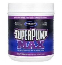 Gaspari Nutrition, SuperPump™ Max, Grape Cooler, 1.41 lbs (640 g)