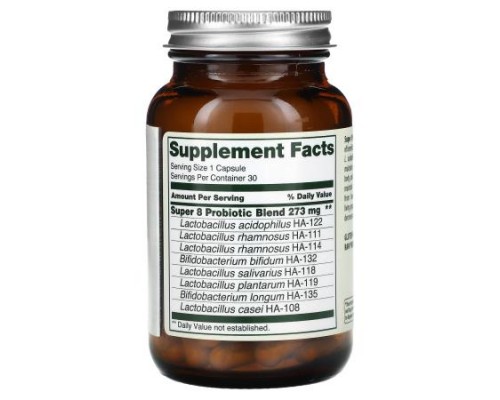 Flora, Super 8 Hi-Potency Probiotic, 42 Billion Cells, 30 Capsules