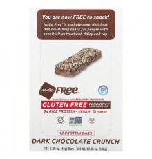 NuGo Nutrition, Gluten Free Protein Bar, Dark Chocolate Crunch, 12 Bars, 1.59 oz (45 g) Each (Discontinued Item)