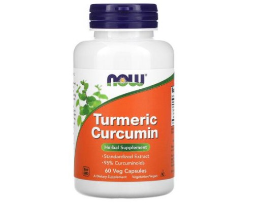 NOW Foods, Turmeric Curcumin, 60 Veg Capsules (665 mg per Capsule)