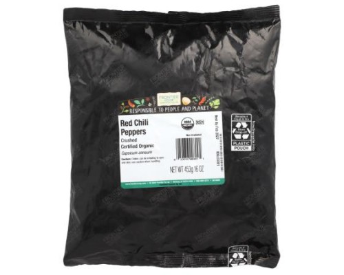 Frontier Co-op, Organic Crushed Red Chili Peppers, 16 oz (453 g) Frontier Co-op, Organic Crushed Red Chili Peppers, 16 oz (453 g)