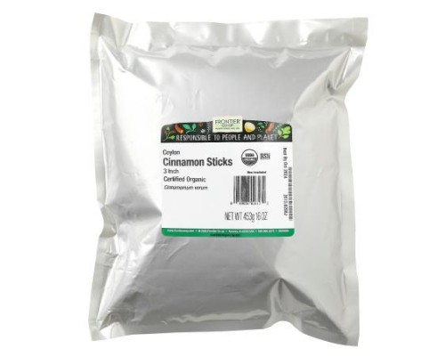 Frontier Co-op, Organic 3\" Ceylon Cinnamon Sticks, 16 oz (453 g) Frontier Co-op, Organic 3\" Ceylon Cinnamon Sticks, 16 oz (453 g)