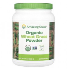 Amazing Grass, Organic Wheat Grass Powder, 1.76 lb (800 g)