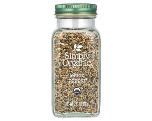 Simply Organic, Lemon Pepper, 3.17 oz (90 g)