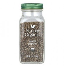 Simply Organic, Black Pepper, 2.31 oz (65 g)