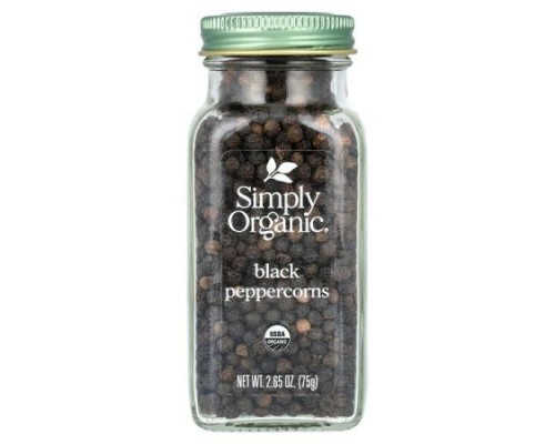 Simply Organic, Black Peppercorns, 2.65 oz (75 g) Simply Organic, Black Peppercorns, 2.65 oz (75 g)