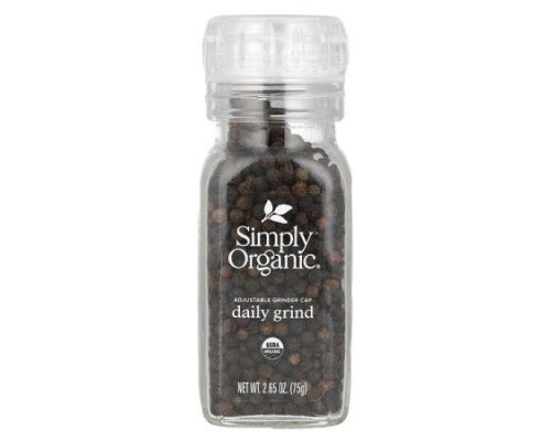 Simply Organic, Daily Grind, Black Peppercorn, 2.65 oz (75 g)