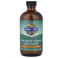 Garden of Life, Olde World® Icelandic Cod Liver Oil, Lemon Mint, 8 fl oz (236 ml)