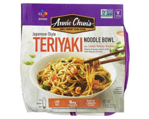 Annie Chun's, Japanese-Style, Noodle Bowl, Teriyaki, Mild, 7.8 oz (221 g) Annie Chun's, Japanese-Style, Noodle Bowl, Teriyaki, Mild, 7.8 oz (221 g)
