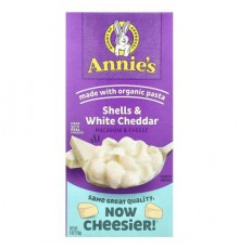 Annie's Homegrown, Macaroni & Cheese, Shells & White Cheddar, 6 oz (170 g)