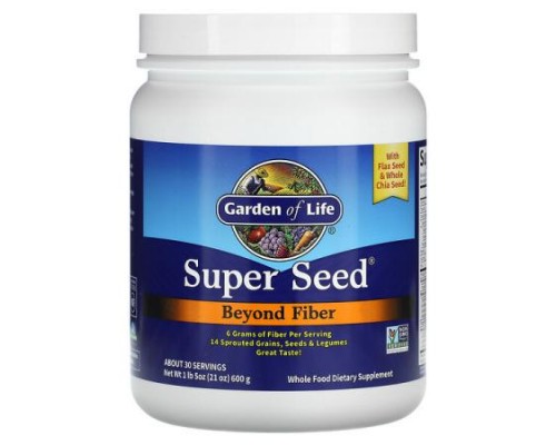 Garden of Life, Super Seed, Beyond Fiber, 1 lb 5 oz (600 g) Garden of Life, Super Seed, Beyond Fiber, 1 lb 5 oz (600 g)