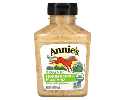 Annie's Naturals, Organic, Horseradish Mustard, 9 oz (255 g) Annie's Naturals, Organic, Horseradish Mustard, 9 oz (255 g)