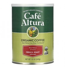 Cafe Altura, Organic Coffee, Ground, French Roast, 12 oz (340 g)
