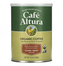 Cafe Altura, Organic Coffee, Ground, Classic Roast, 12 oz (340 g)