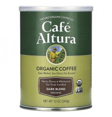 Cafe Altura, Organic Coffee, Ground, Dark Blend, 12 oz (340 g)