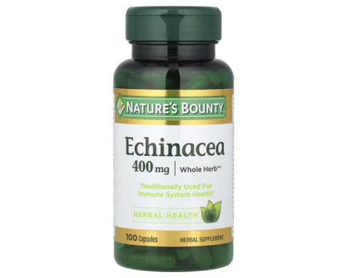 Nature's Bounty, Echinacea, 400 mg, 100 Capsules
