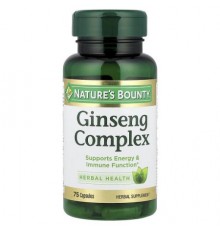 Nature's Bounty, Ginseng Complex, 75 Capsules