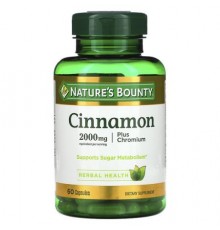 Nature's Bounty, Cinnamon Plus Chromium, 60 Capsules