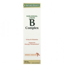 Nature's Bounty, B-Complex, Sublingual Liquid, 2 fl oz (59 ml)