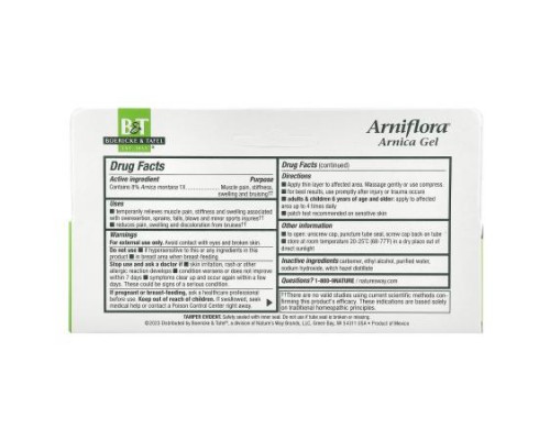 Boericke & Tafel, Arniflorar® Arnica Topical Gel, 2.75 oz (78 g)