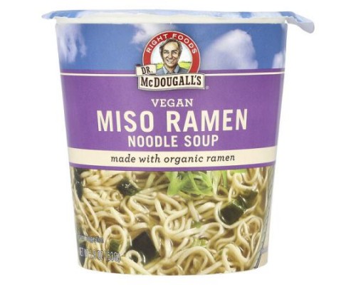 Dr. McDougall's, Vegan Miso Ramen Noodle Soup, 1.9 oz (53 g) Dr. McDougall's, Vegan Miso Ramen Noodle Soup, 1.9 oz (53 g)