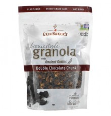 Erin Baker's, Homestyle Granola with Ancient Grains, Double Chocolate Chunk, 12 oz (340 g)