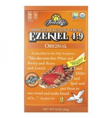 Food For Life, Ezekiel 4:9® Sprouted Crunchy Cereal, Original, 16 oz (454 g)
