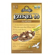 Food For Life, Ezekiel 4:9® Sprouted Crunchy Cereal, Almond, 16 oz (454 g)