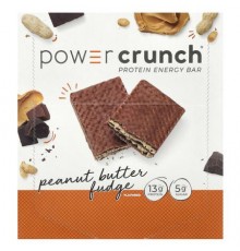 BNRG, Power Crunch® Protein Energy Bar, Peanut Butter Fudge, 12 Bars, 1.4 oz (40 g) Each