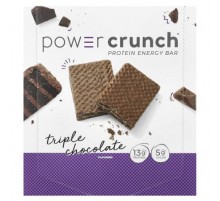 BNRG, Power Crunch® Protein Energy Bar, Triple Chocolate, 12 Bars, 1.4 oz (40 g) Each
