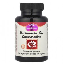 Dragon Herbs, Rehmannia Six Combination, 100 Vegetarian Capsules