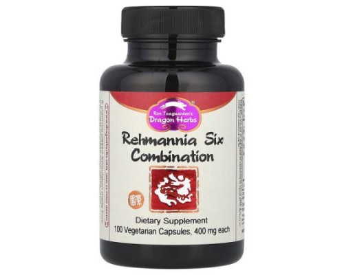 Dragon Herbs, Rehmannia Six Combination, 100 Vegetarian Capsules