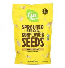 Go Raw, Organic Sprouted Sunflower Seeds with Sea Salt, 14 oz (397 g)