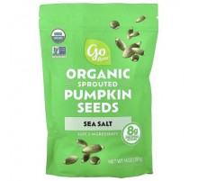 Go Raw, Organic Sprouted Pumpkin Seeds, Sea Salt, 14 oz (397 g)