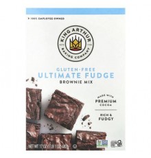 King Arthur Baking Company, Gluten Free Ultimate Fudge Brownie Mix, 17 oz (482 g)