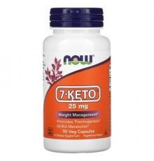 NOW Foods, 7-KETO, 25 mg, 90 Veg Capsules